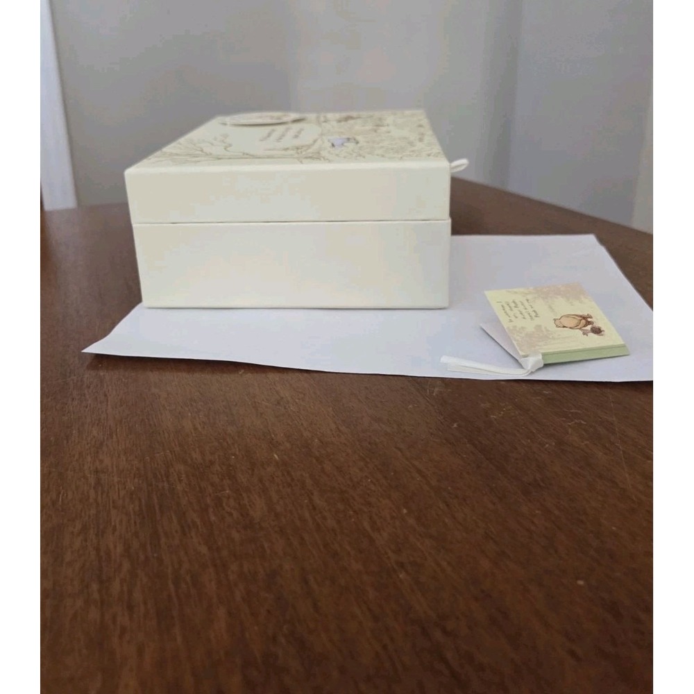 Winnie The Pooh Keepsakes Box Baby Nursery Gift Pale Yellow Newborn - Picture 16 of 16